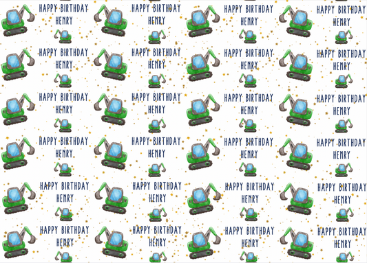 Construction Bulldozer Birthday