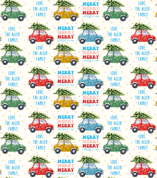 Vintage Christmas Car & Tree