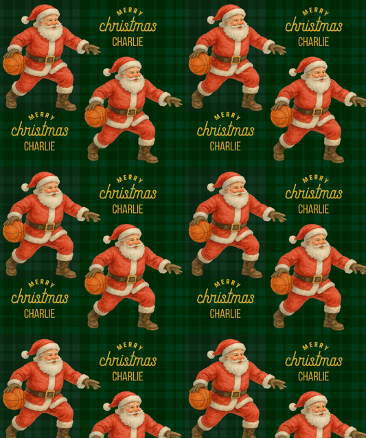 Santa Plays Basketball