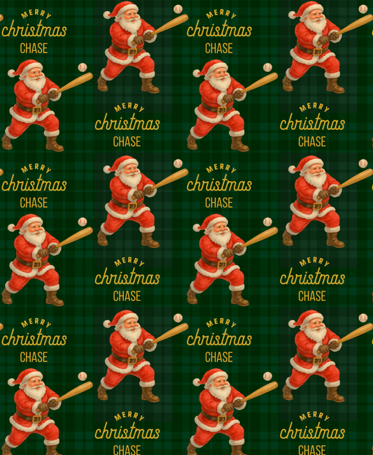 Santa Plays Baseball