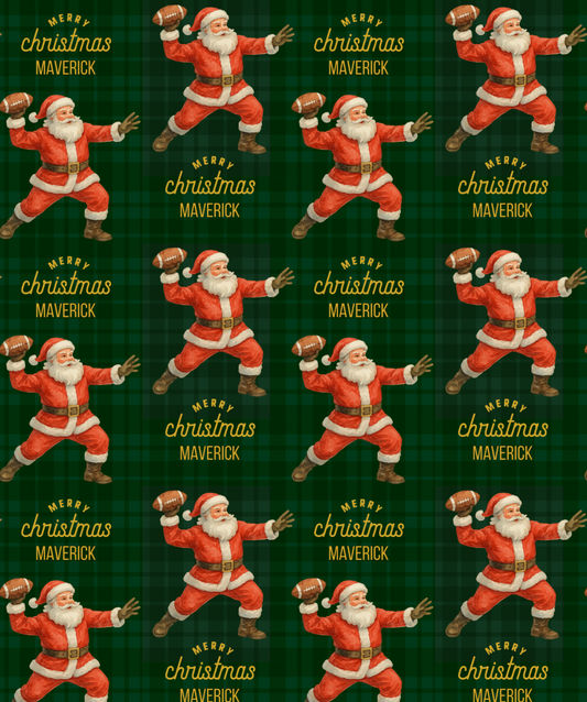 Santa Plays Football