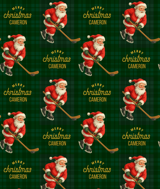 Santa Plays Ice Hockey