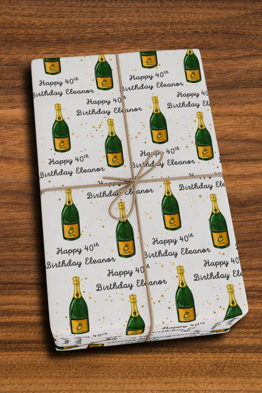 Champagne Birthday (21st, 30th, 40th, 50th, 60th any number)