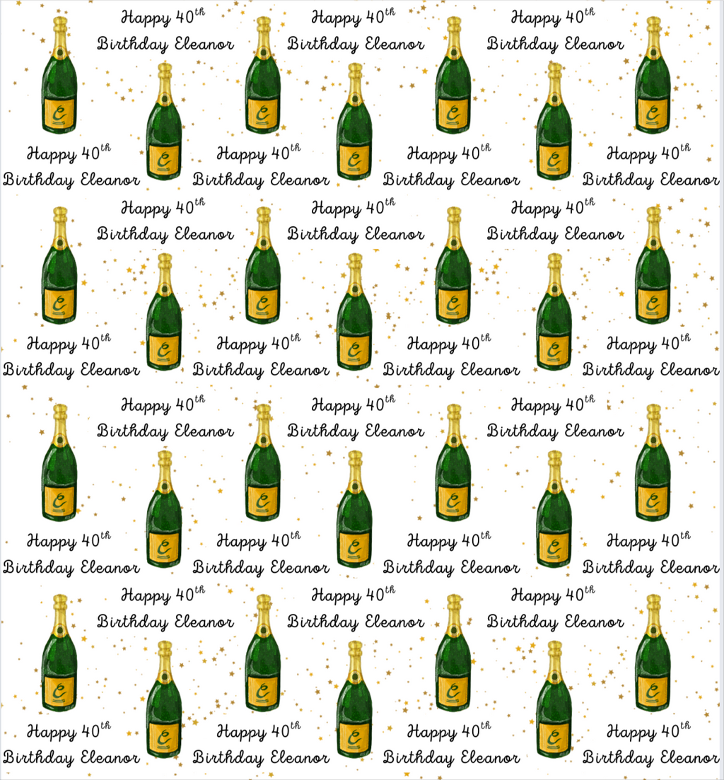 Champagne Birthday (21st, 30th, 40th, 50th, 60th any number)