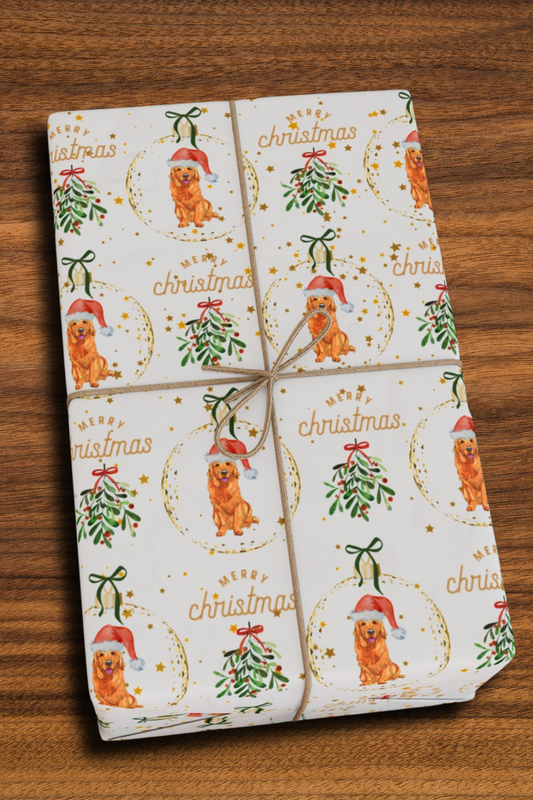 Christmas Golden Retriever