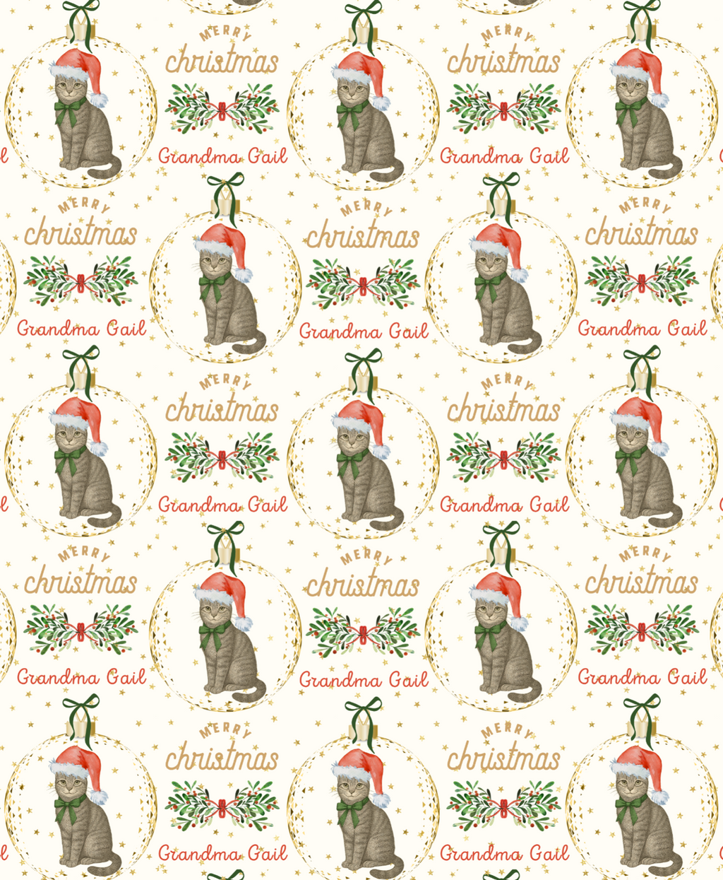 Christmas Santa Cat
