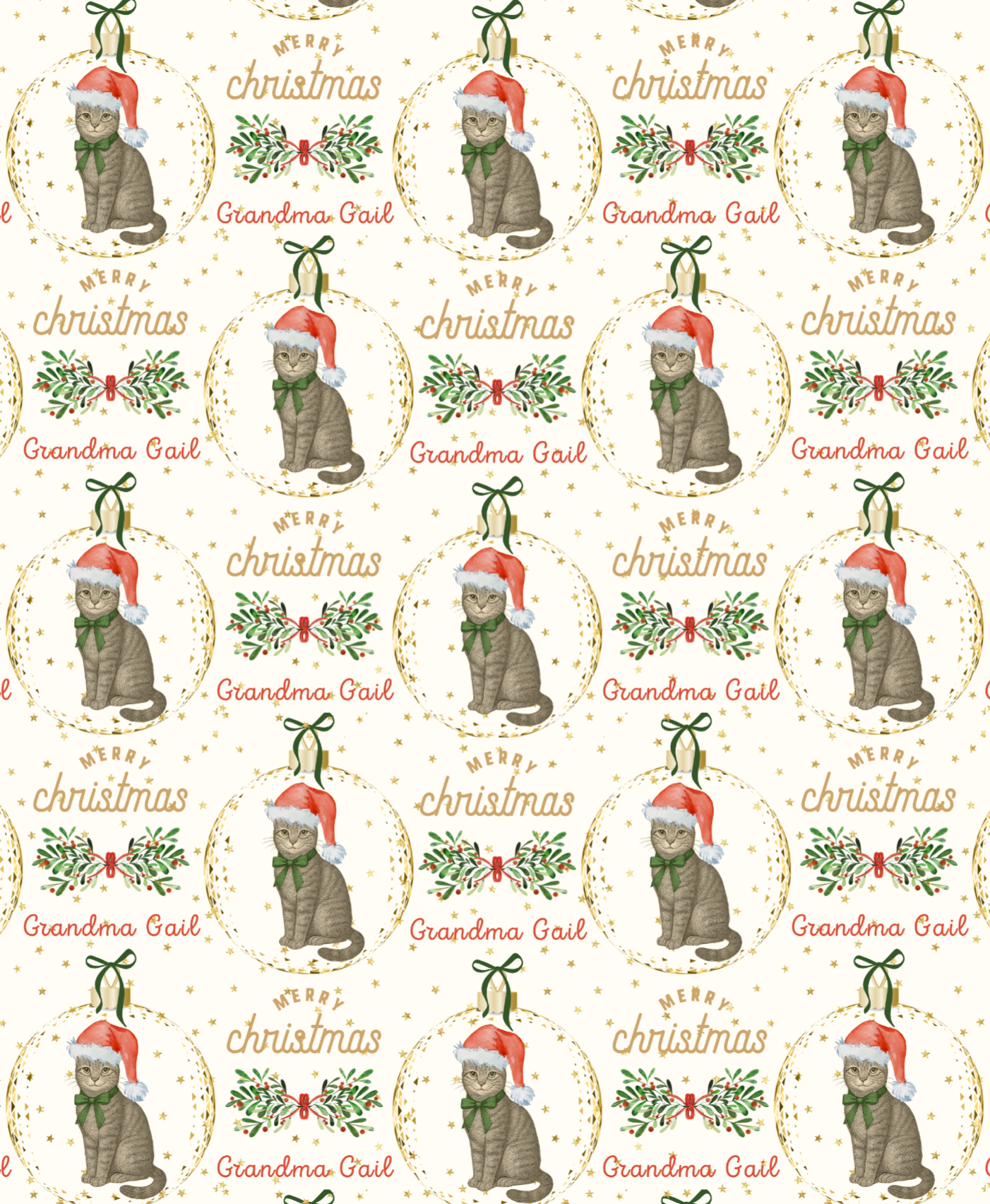Christmas Santa Cat
