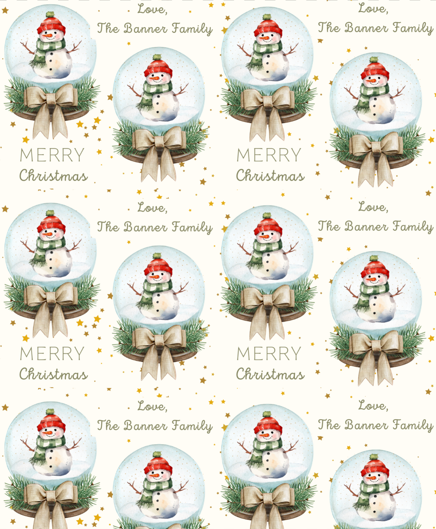 Snow Globe Snowman