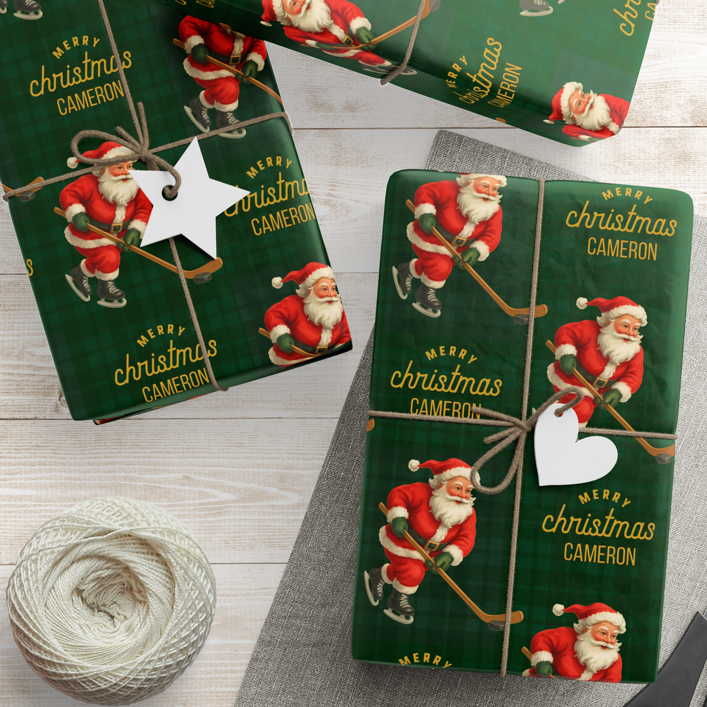 Santa Plays Ice Hockey