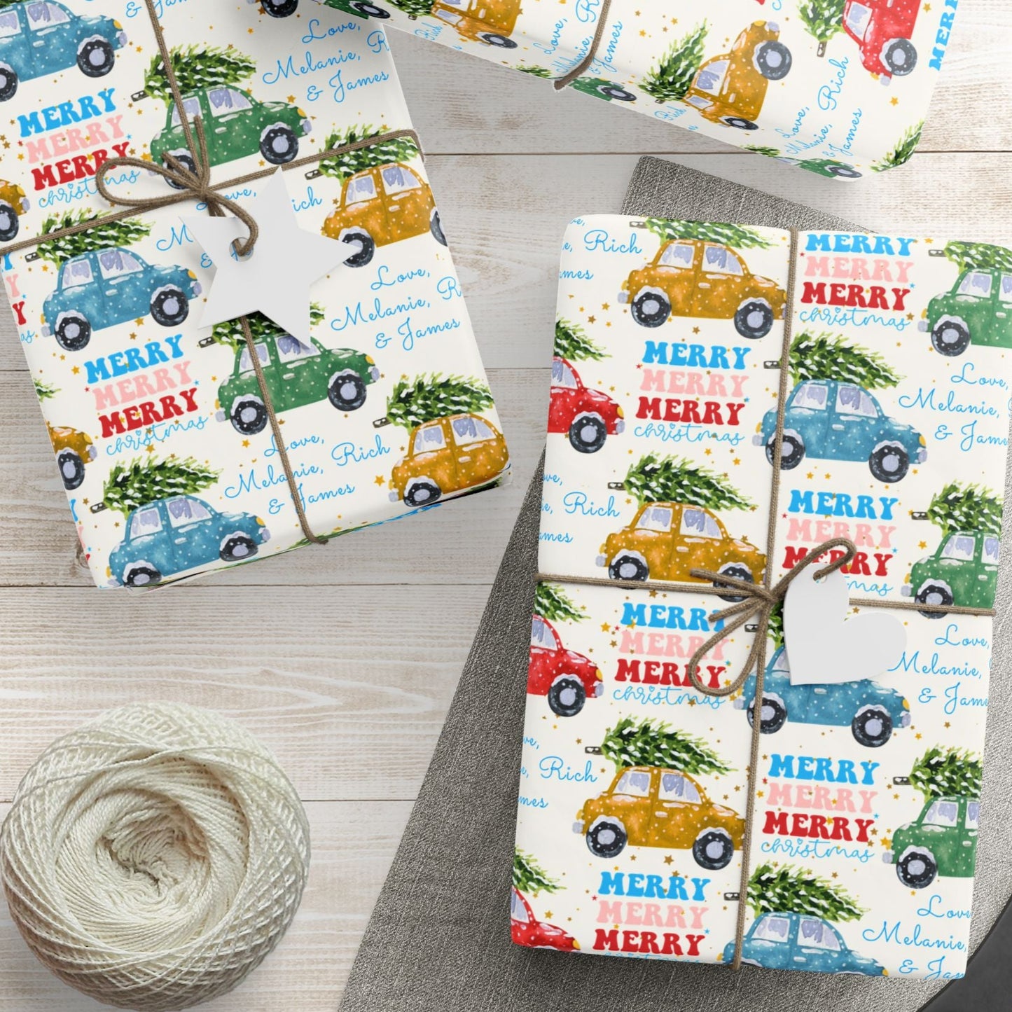 Vintage Christmas Car & Tree