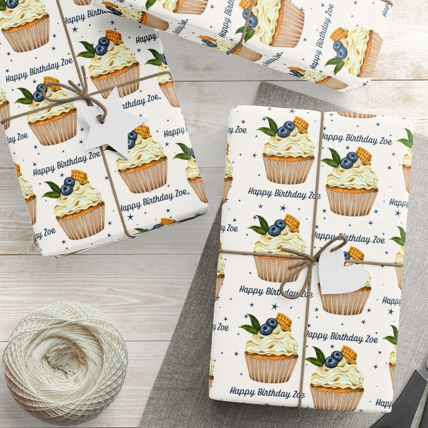 Blueberry Cupcake Birthday