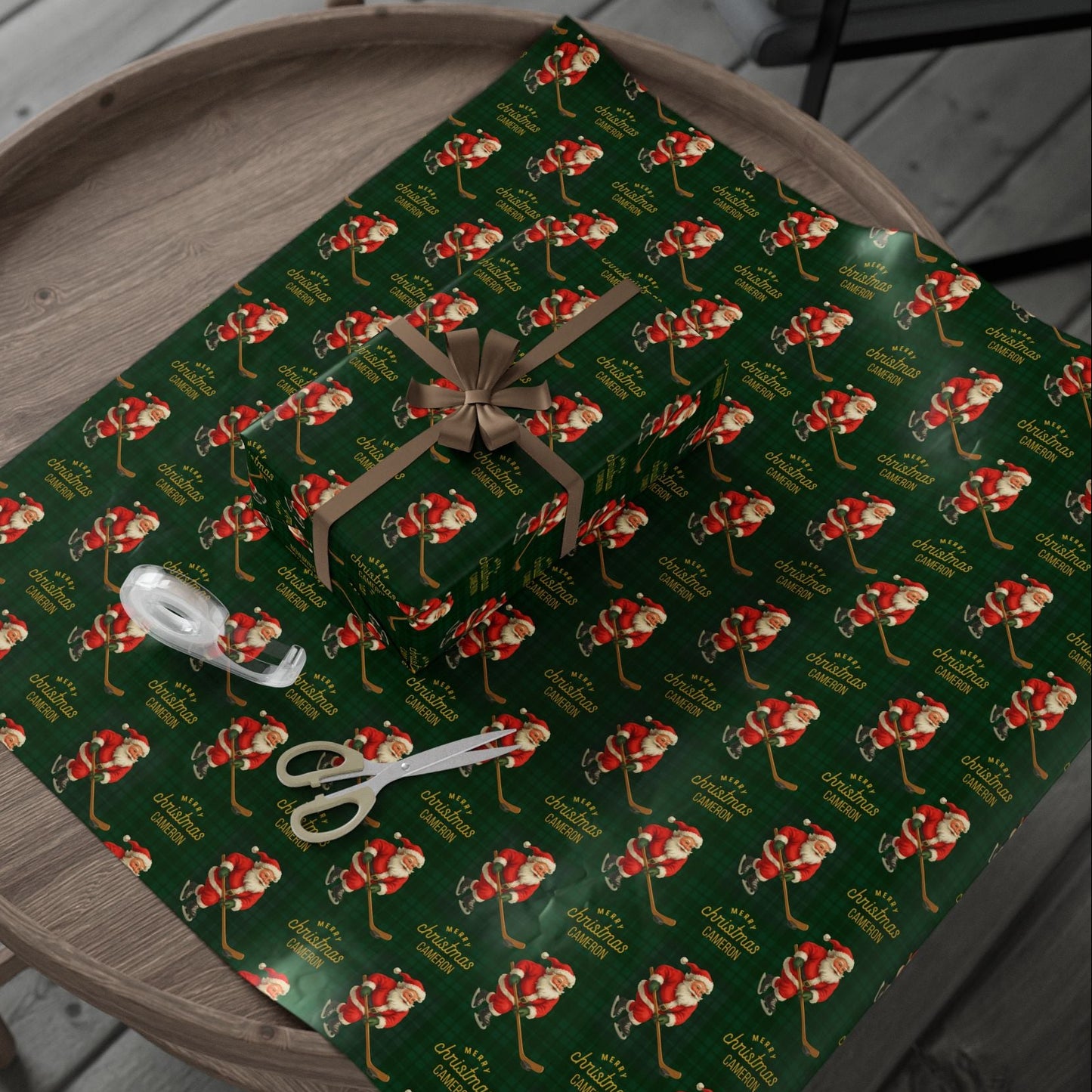 Santa Plays Ice Hockey