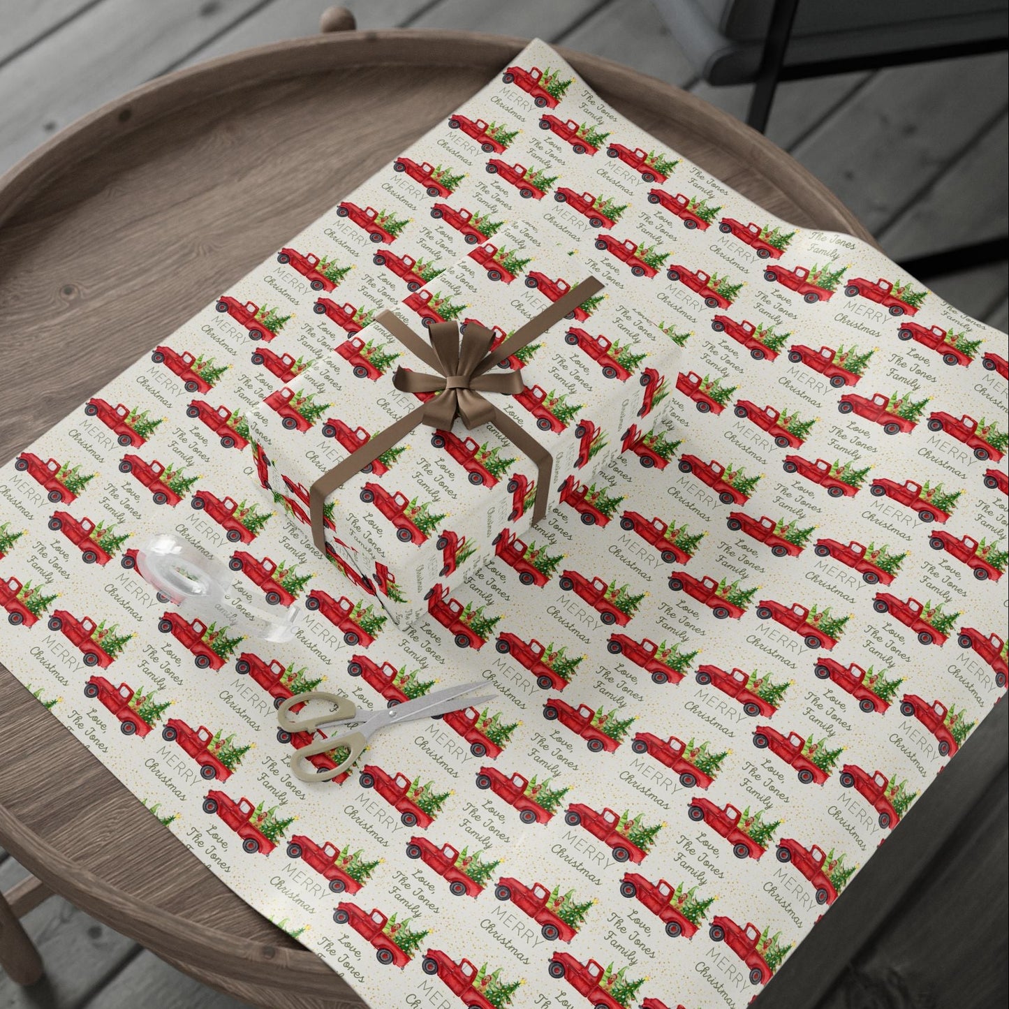 Christmas Truck & Dog (or Cat)