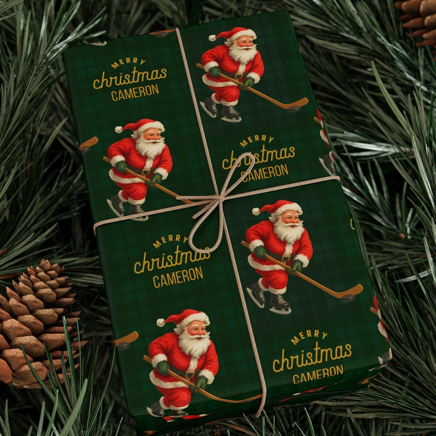 Santa Plays Ice Hockey