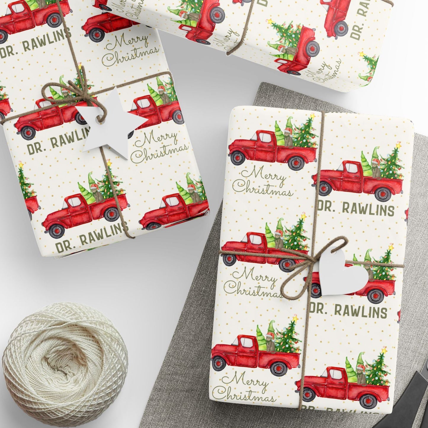 Christmas Truck & Dog (or Cat)