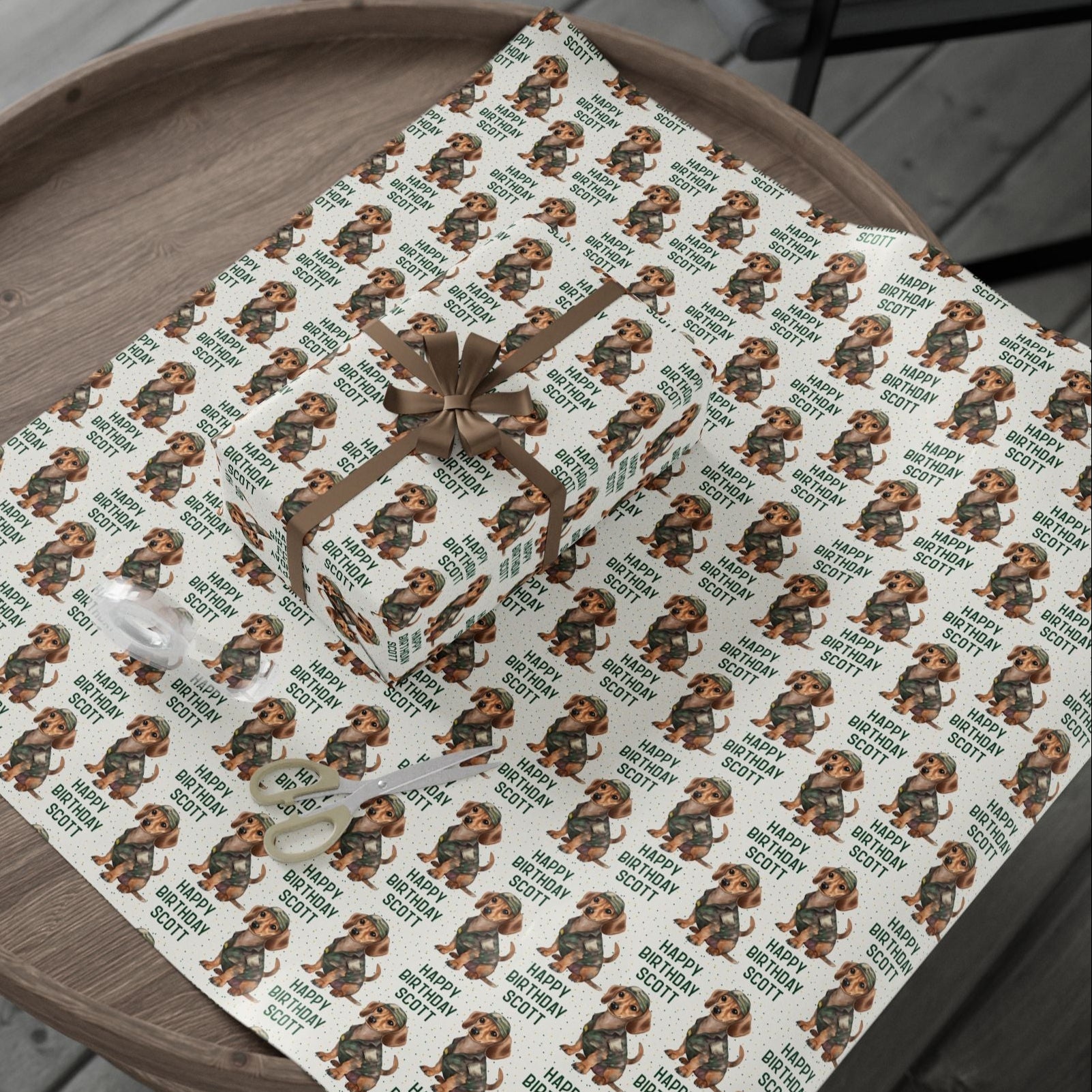 Camo Dachshund Birthday