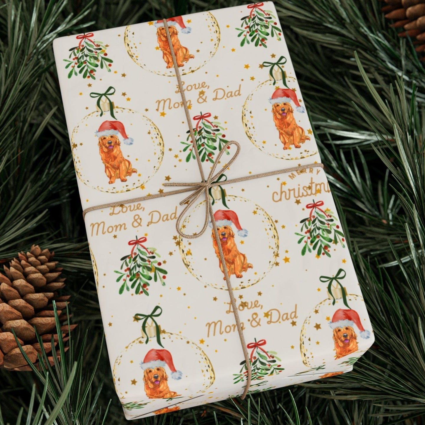 Christmas Golden Retriever