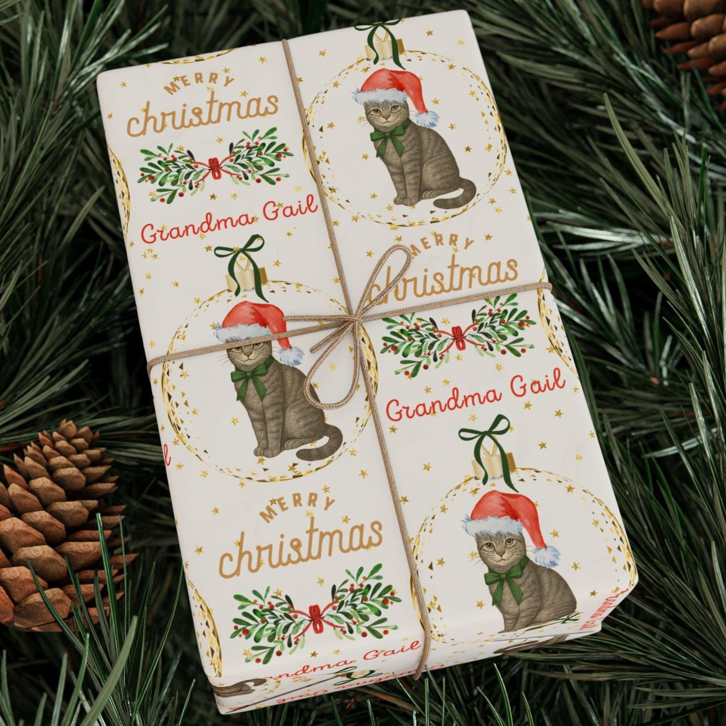 Christmas Santa Cat