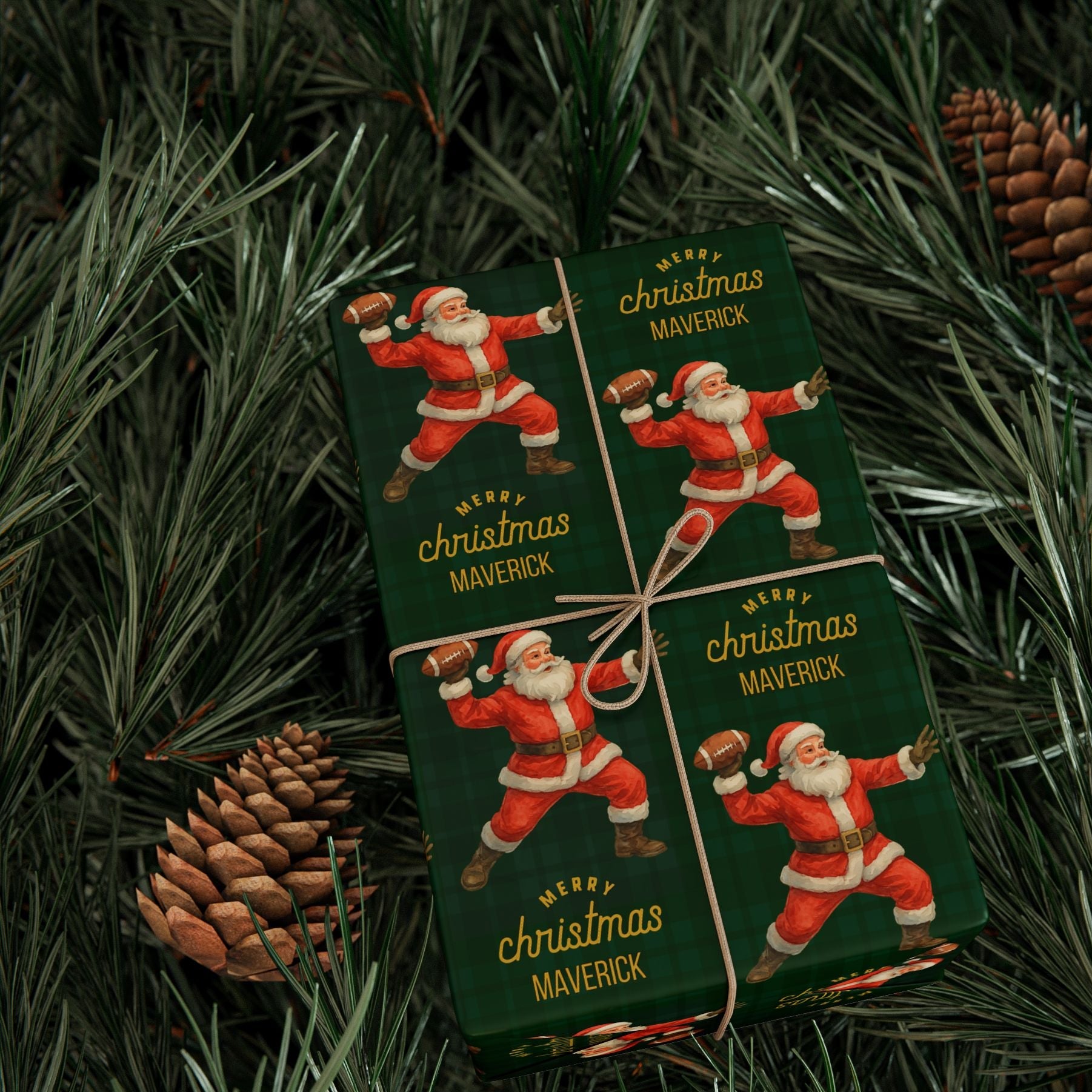 Santa Plays Football