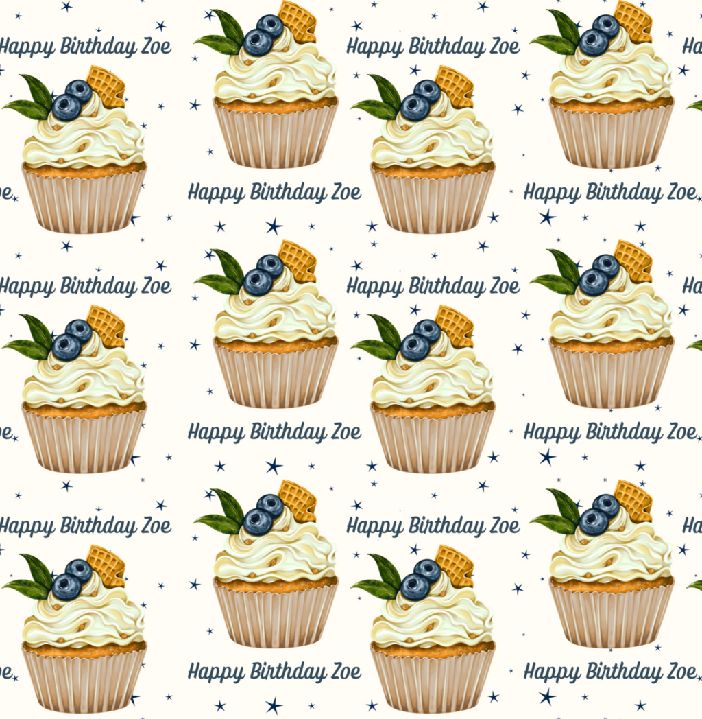 Blueberry Cupcake Birthday