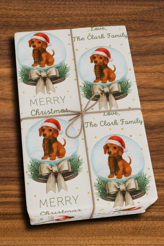 Dachshund Snow Globe