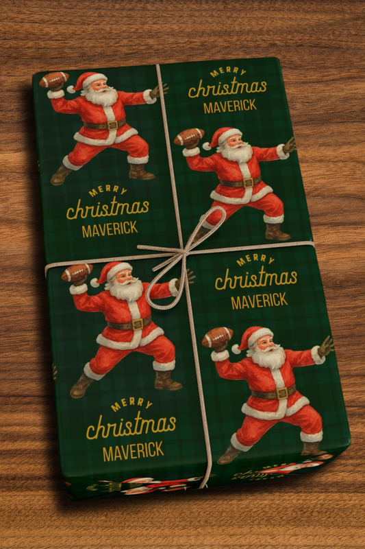 Santa Plays Football