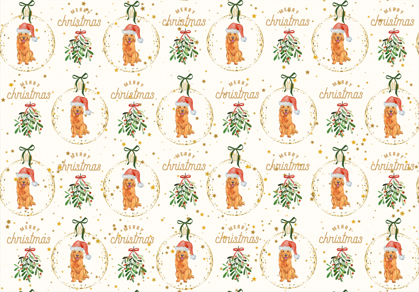 Christmas Golden Retriever