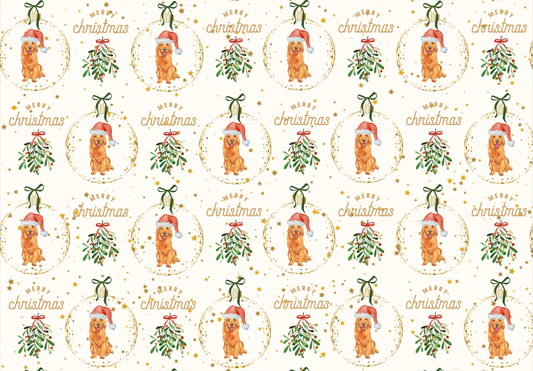 Christmas Golden Retriever