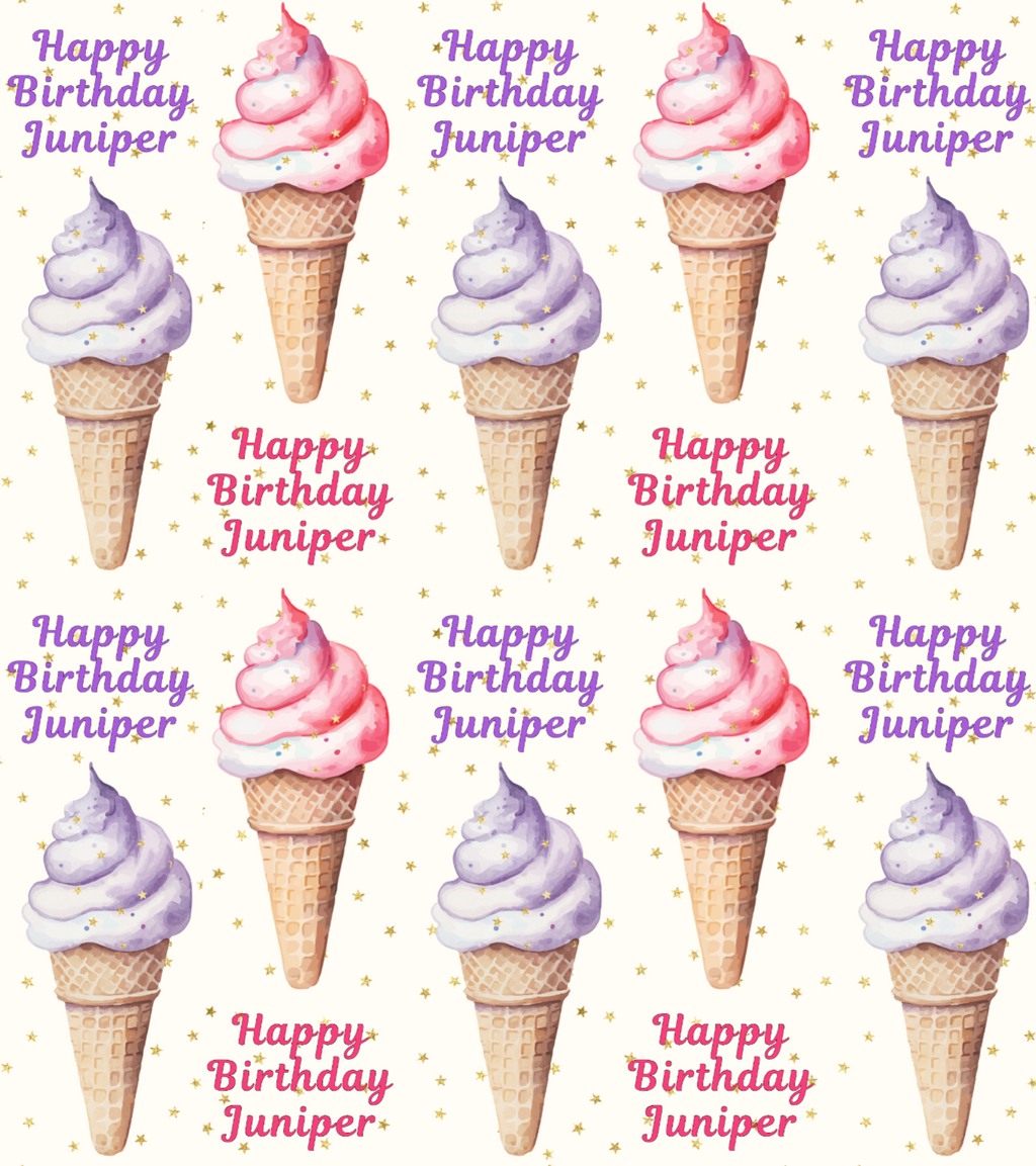 Happy Birthday Ice cream