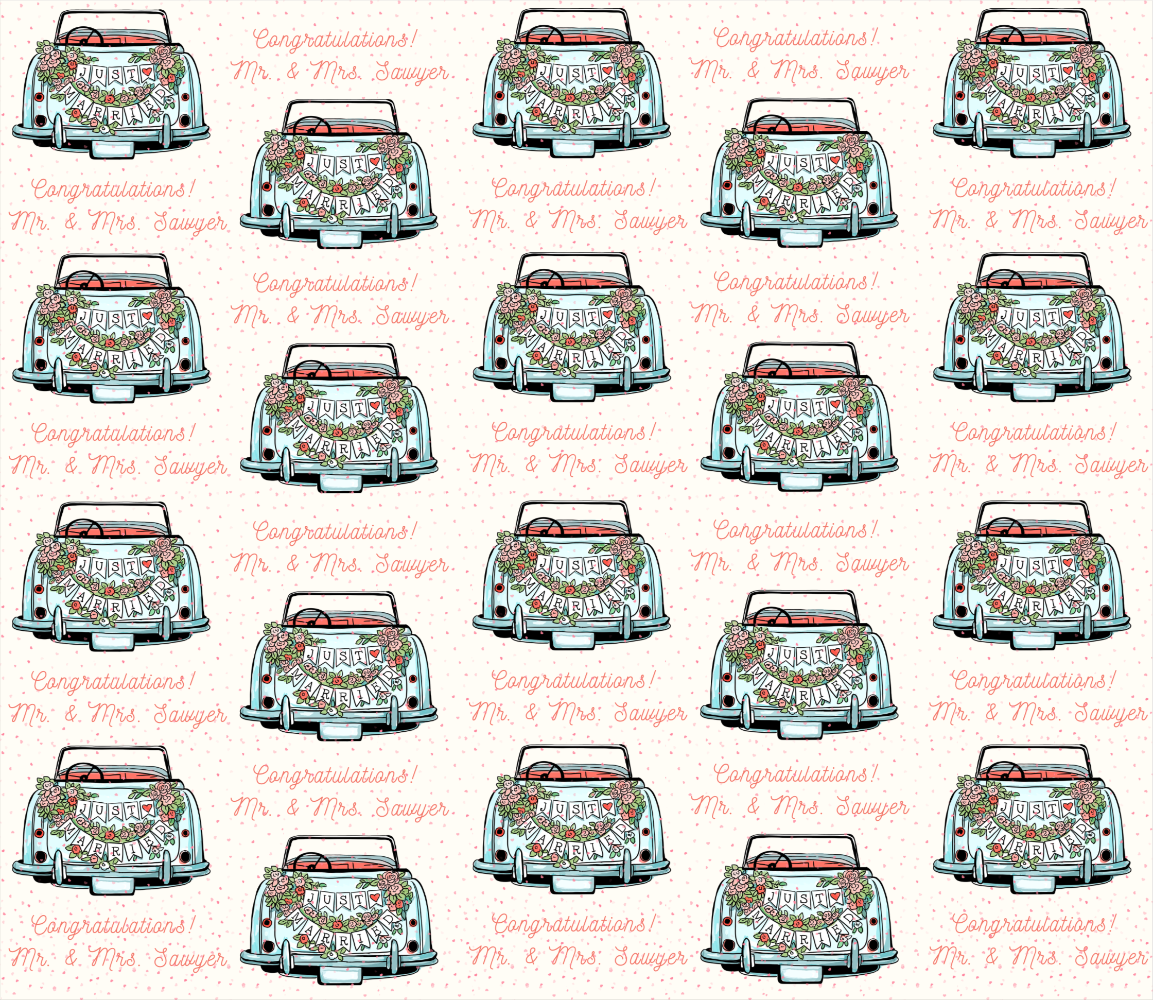 Just Married Car