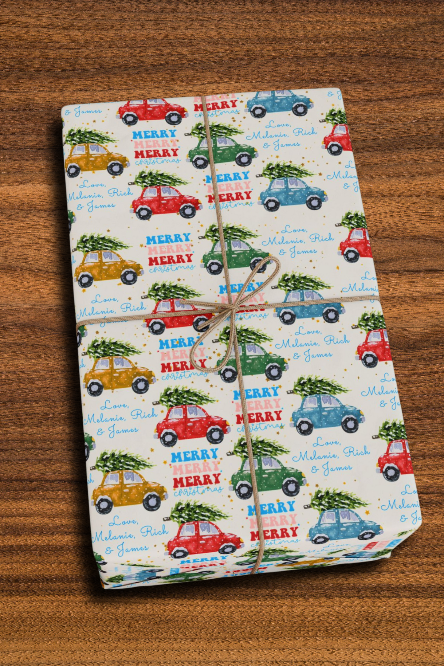 Vintage Christmas Car & Tree