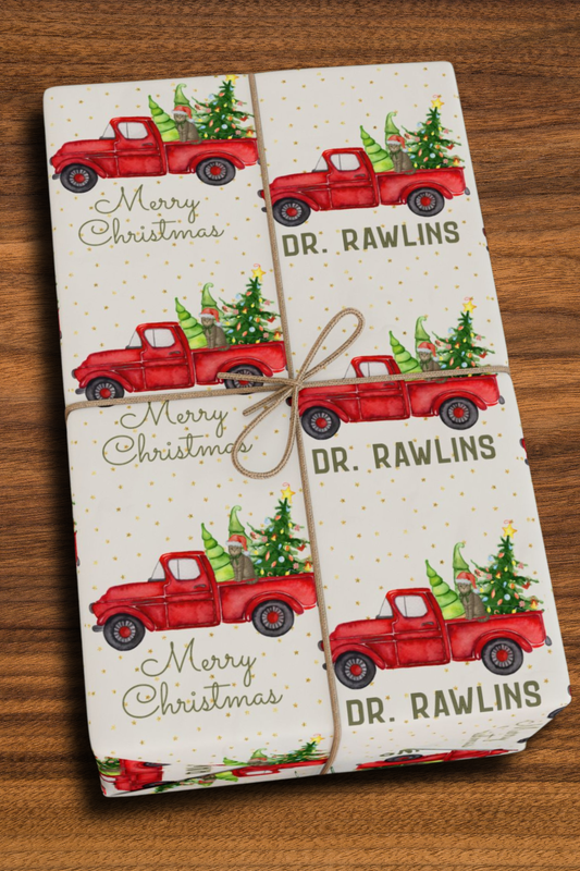 Christmas Truck & Dog (or Cat)