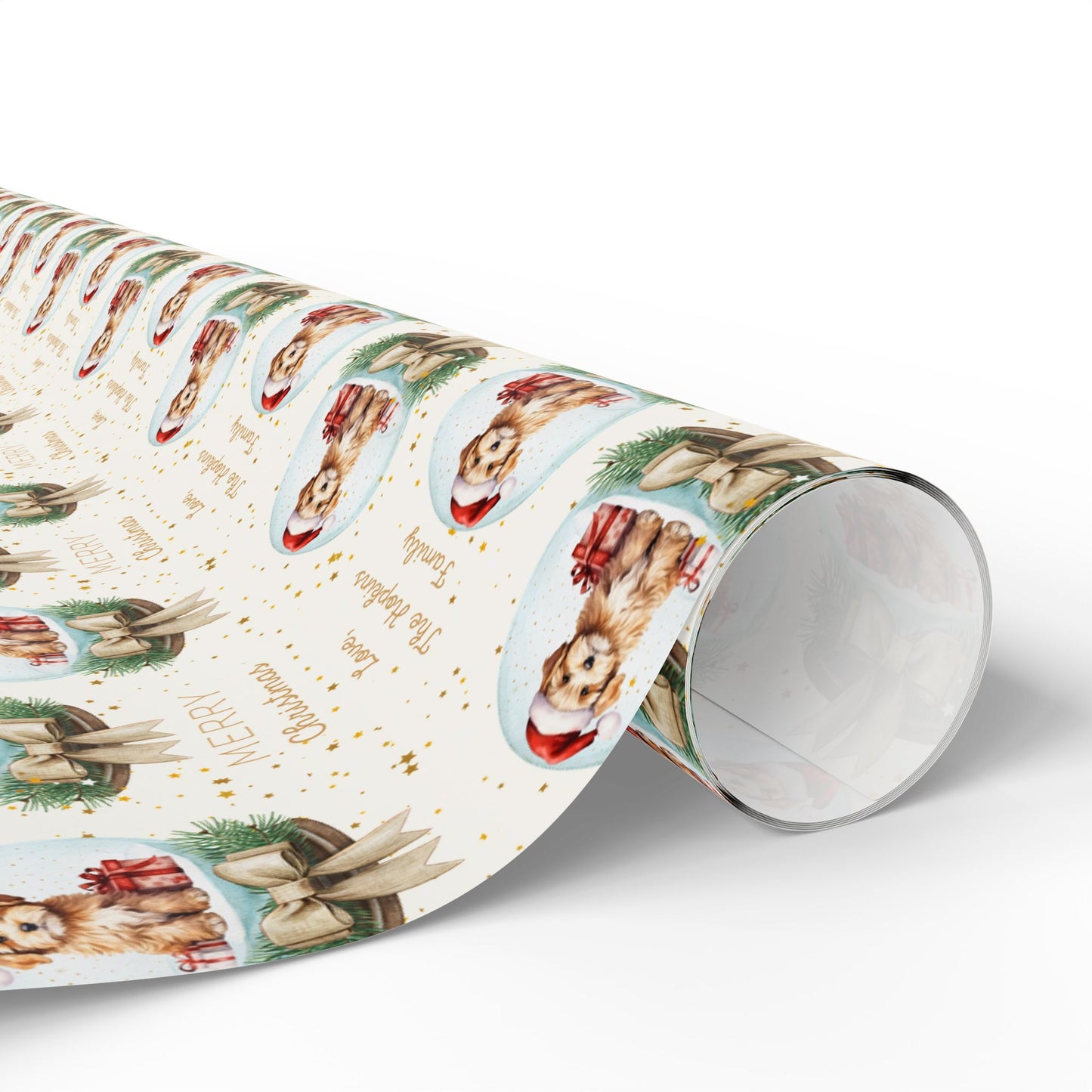 Christmas Golden Doodle Puppy