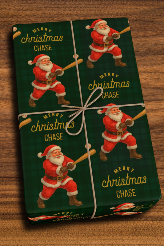 Santa Plays Baseball