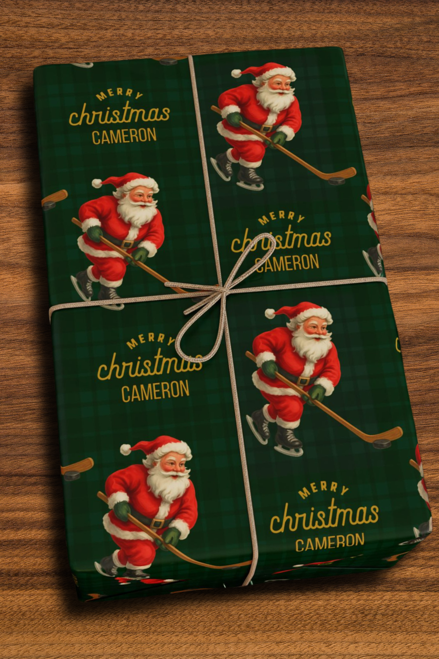 Santa Plays Ice Hockey