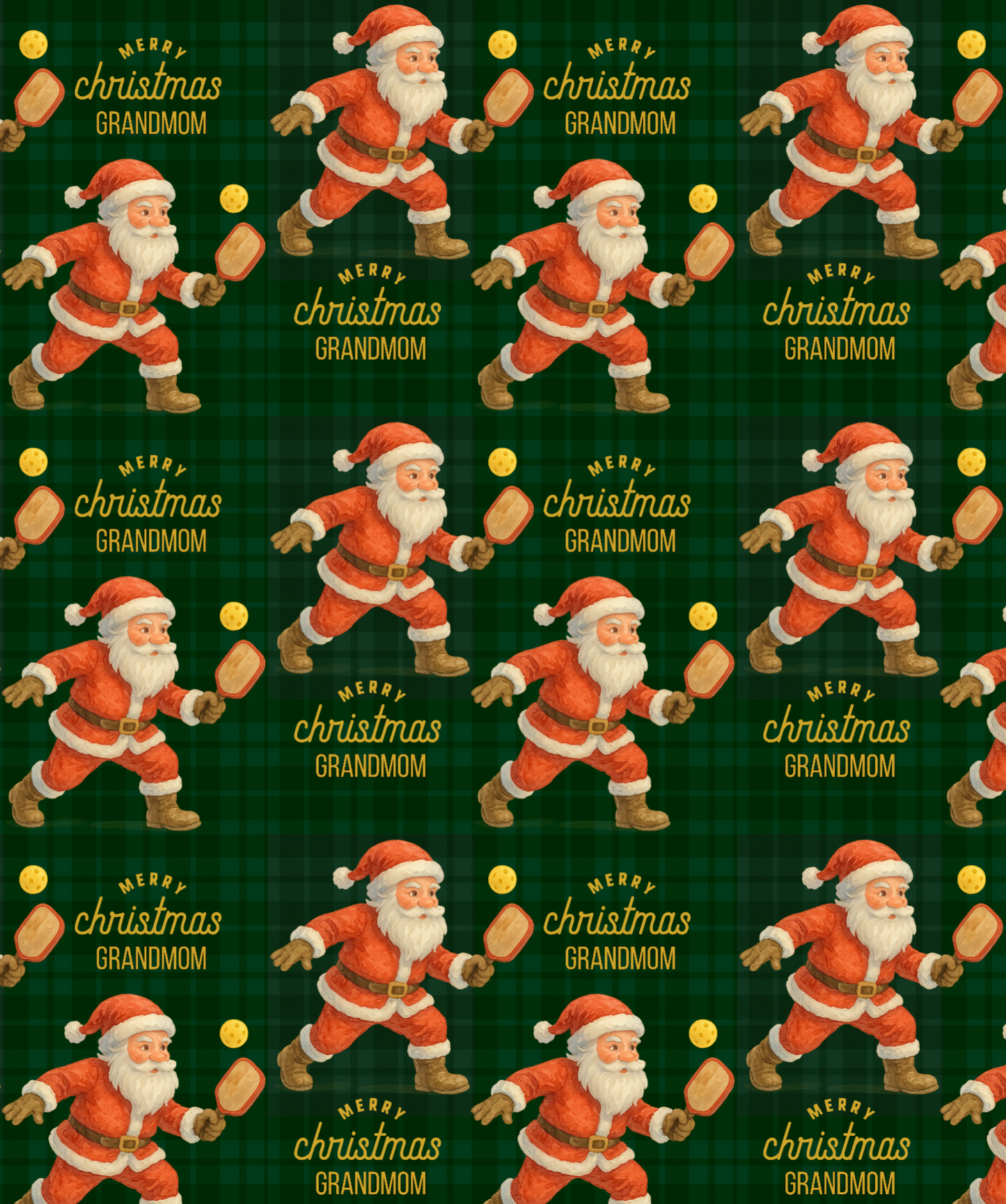 Santa Plays Pickleball