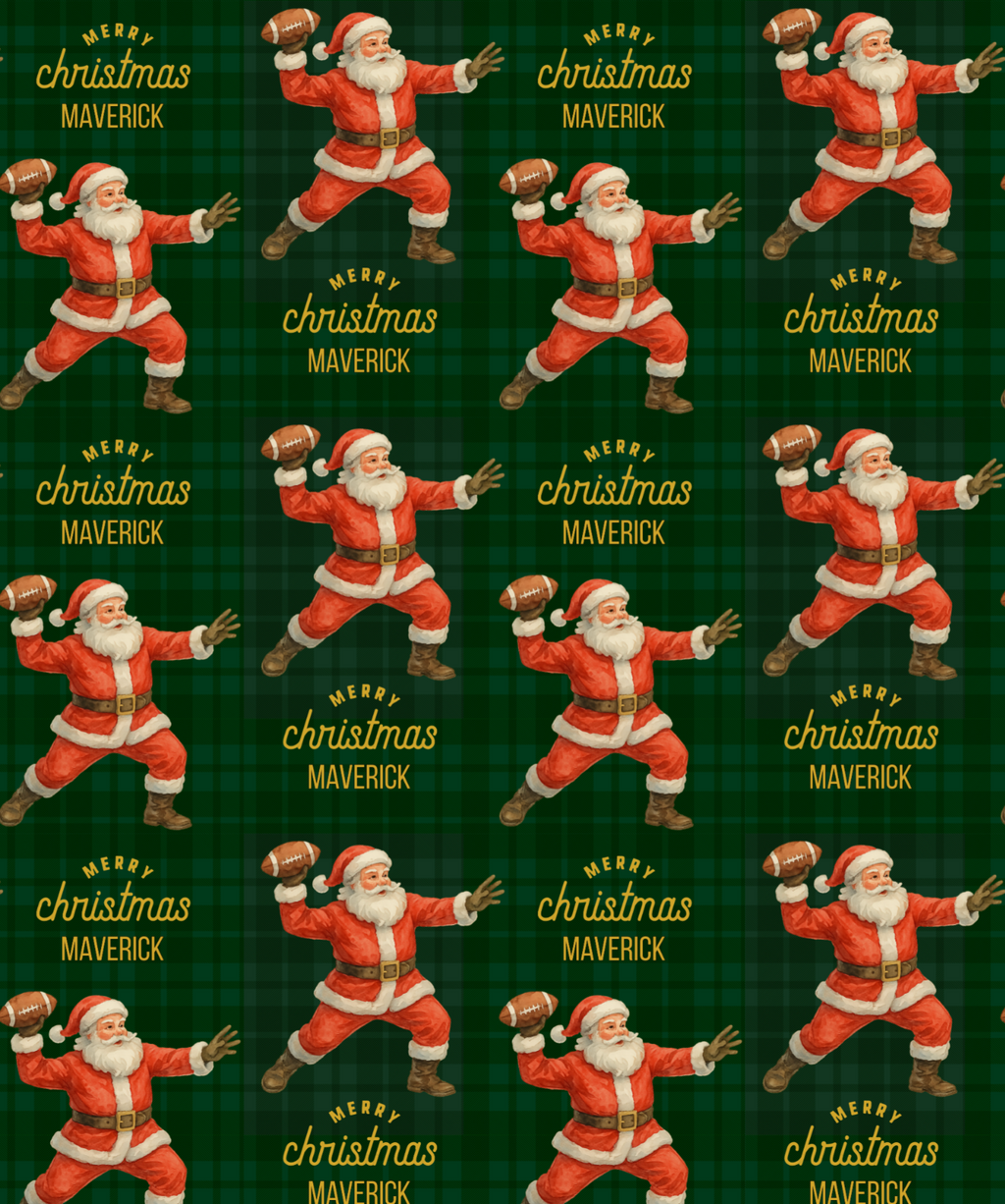 Santa Plays Football