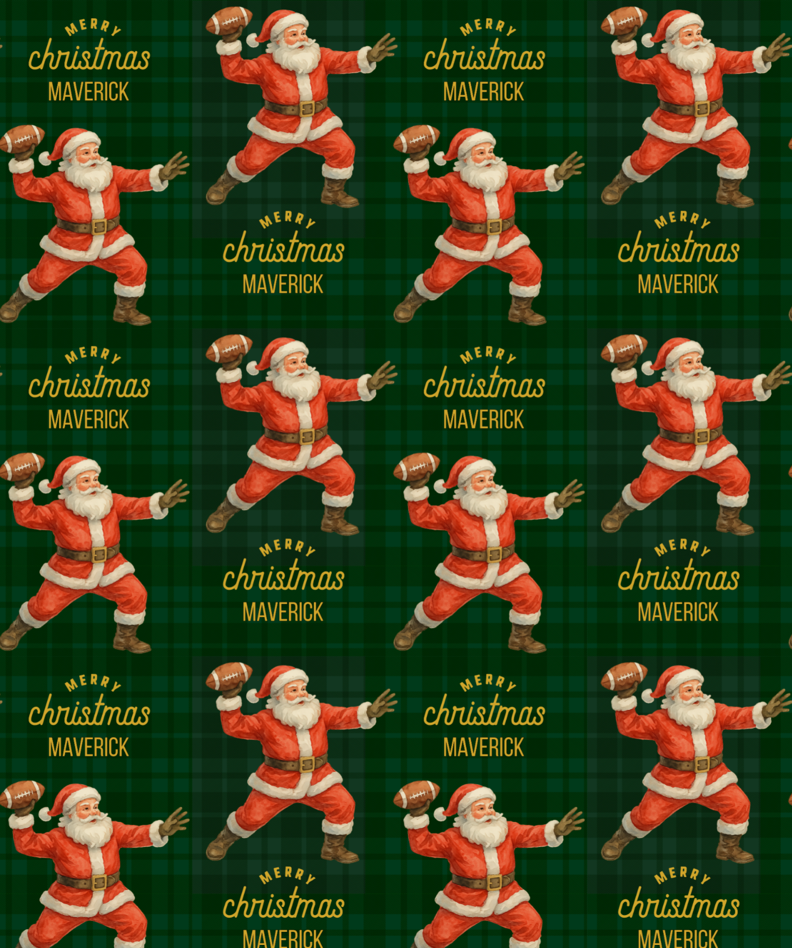 Santa Plays Football