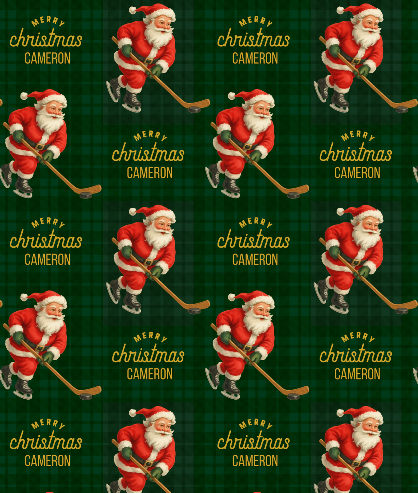 Santa Plays Ice Hockey