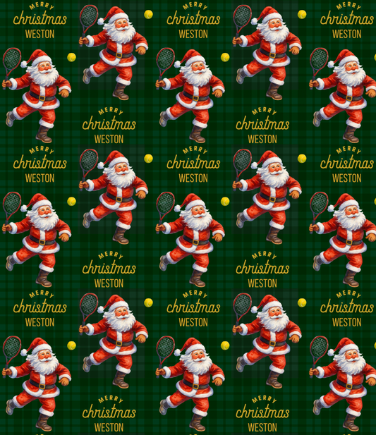 Santa Plays Tennis