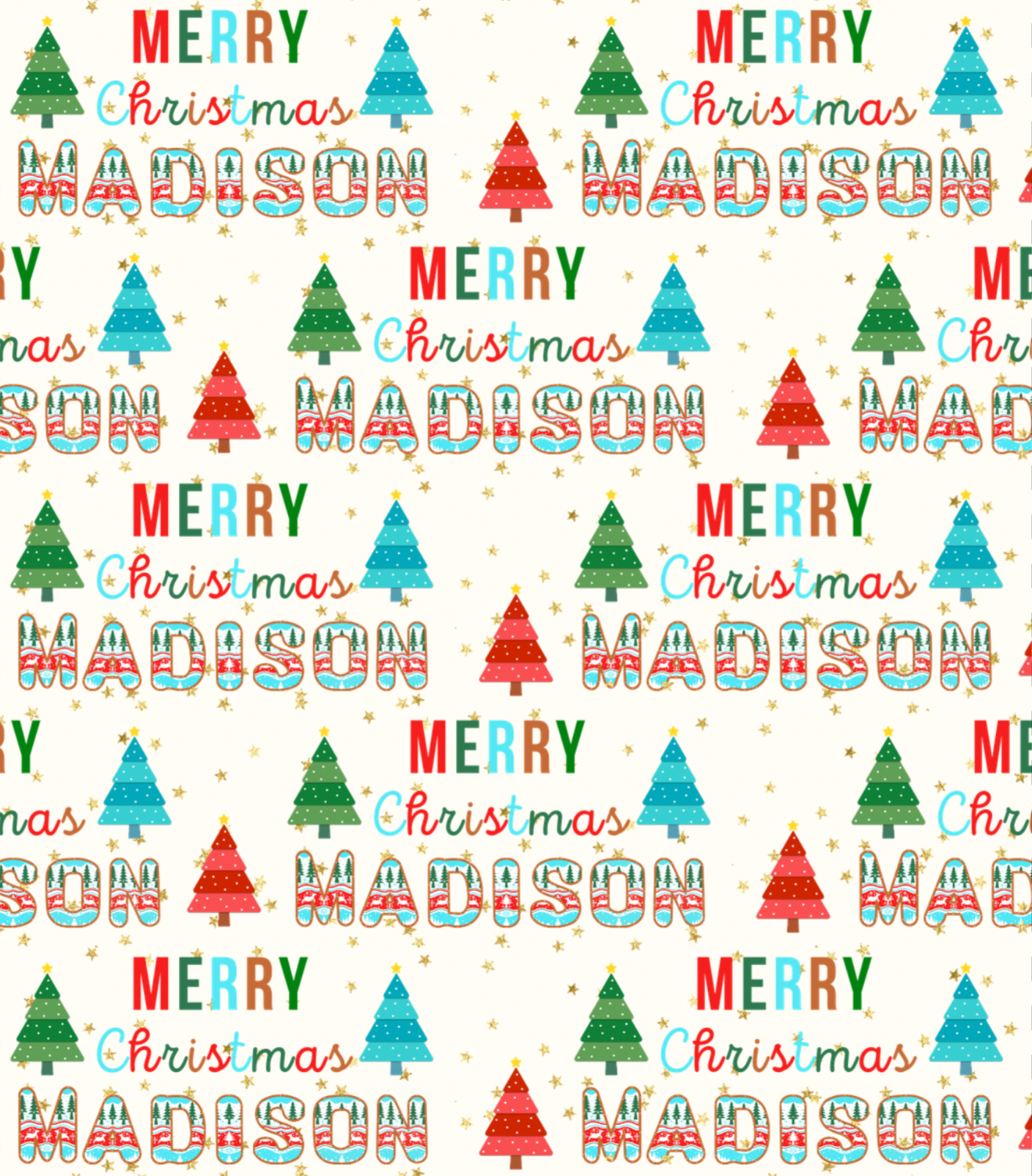 Christmas Patterned Letters