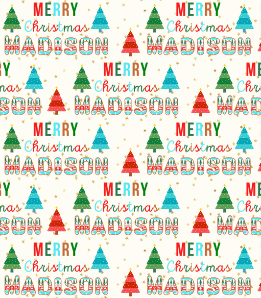 Christmas Patterned Letters